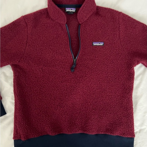 Patagonia woolyester fleece pullover size large oxide red - Picture 3 of 8
